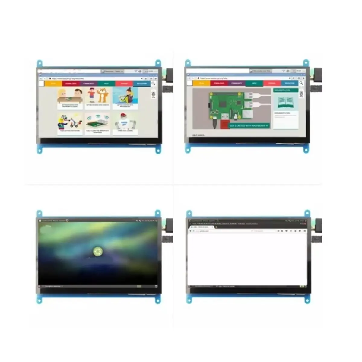 

Перфокуальный 7-дюймовый ЖК-монитор с HDMI-совместимым дисплеем для Raspberry Pi 3-го поколения сверхвысокой четкости 1024x600