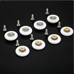 4pcs 8pcs/set Durable Shower Rooms Cabins Pulley Door Roller /Runners/Wheels/Pulleys Diameter 19mm/23mm/25mm/27mm