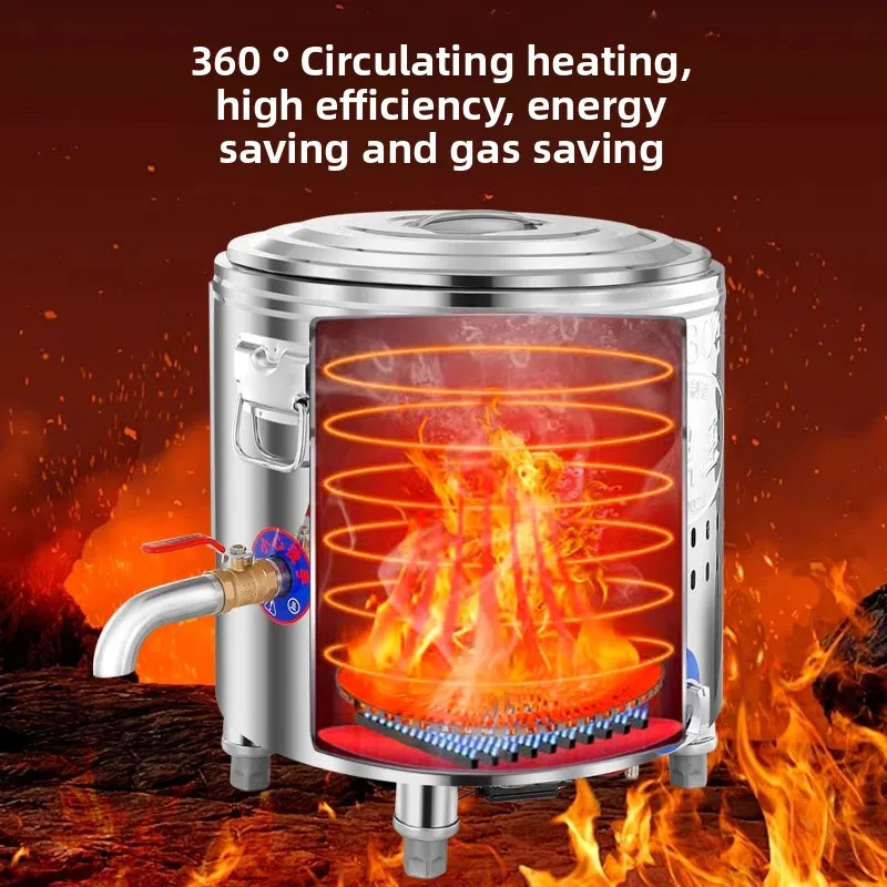 LMM flat bottom commercial gas Malatang soup small dumpling pot artifact stall