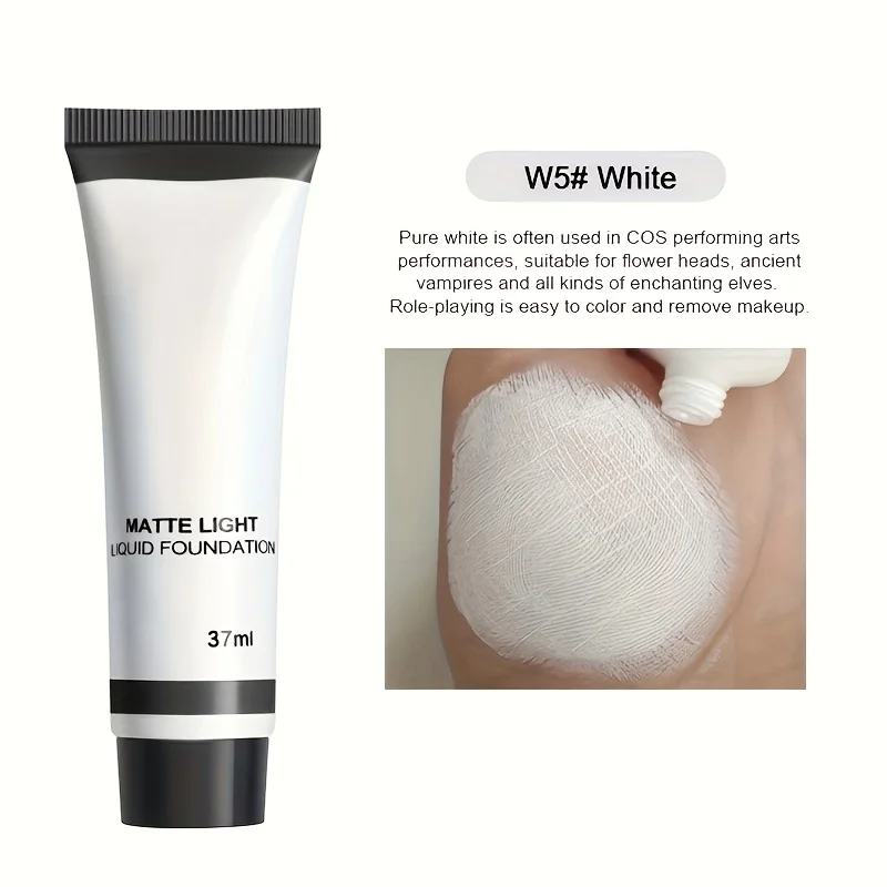 ホワイトファンデーションブレンドリキッドトナーリキッドファンデーションブレンドピュアホワイトブライトニングコスプレマルディグラカーニバルフェイスペイント
