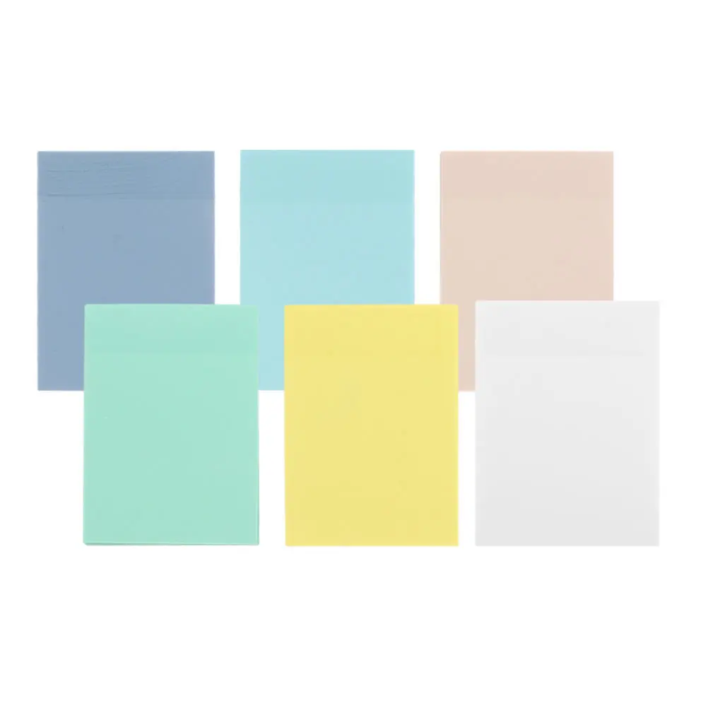 6Pcs Memo Aufkleber Kunststoff Notizblöcke Transparent Multi-Funktion Tragbare Student Zubehör Sichtbare Memo Notizen