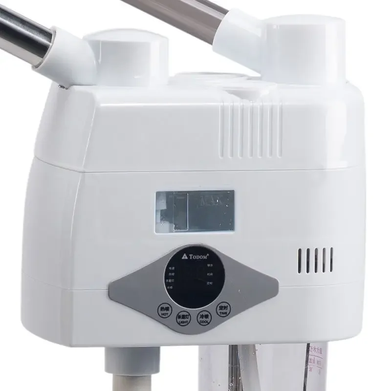 New spray machine Adjustable mobile double tube hot and cold spray face steamer Household face