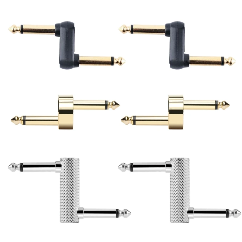 

Guitar Effects Pedal Connector 6.35mm 1/4" Guitar Effect Pedal Couplers, Male to Male Plug Adaptor for Guitar Pedalboard