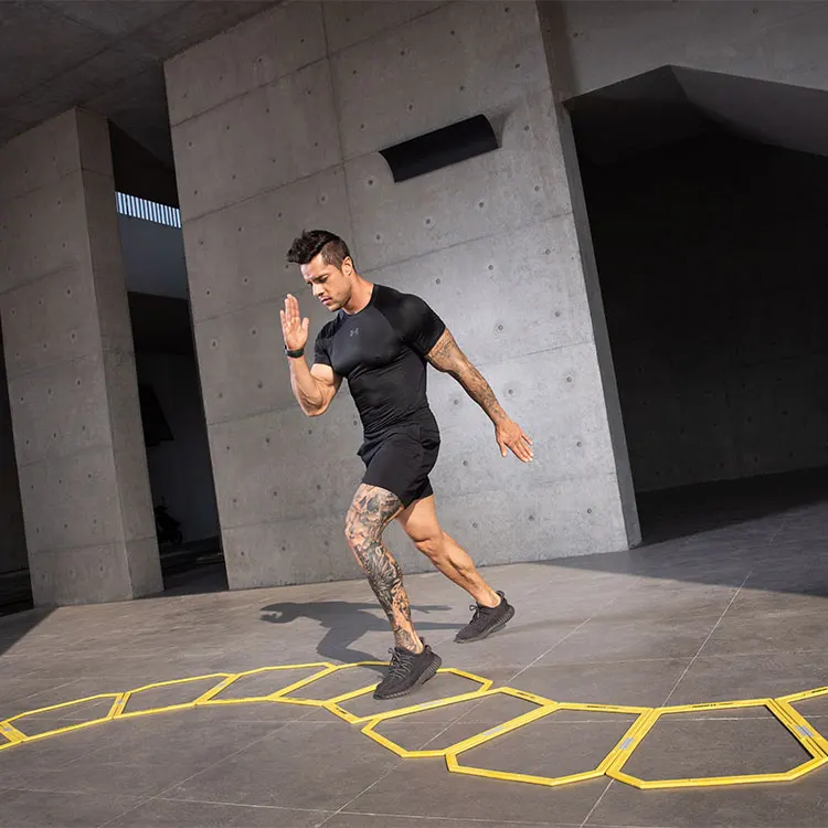 Logo Disesuaikan Pelatihan Kecepatan Olahraga Sepak Bola Set Tangga Ketangkasan Hisap Magnetik Oem