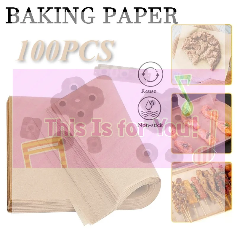 Kitchen Paper For Baking - 【MA】100 sztuk papieru pergaminowego Kraft do