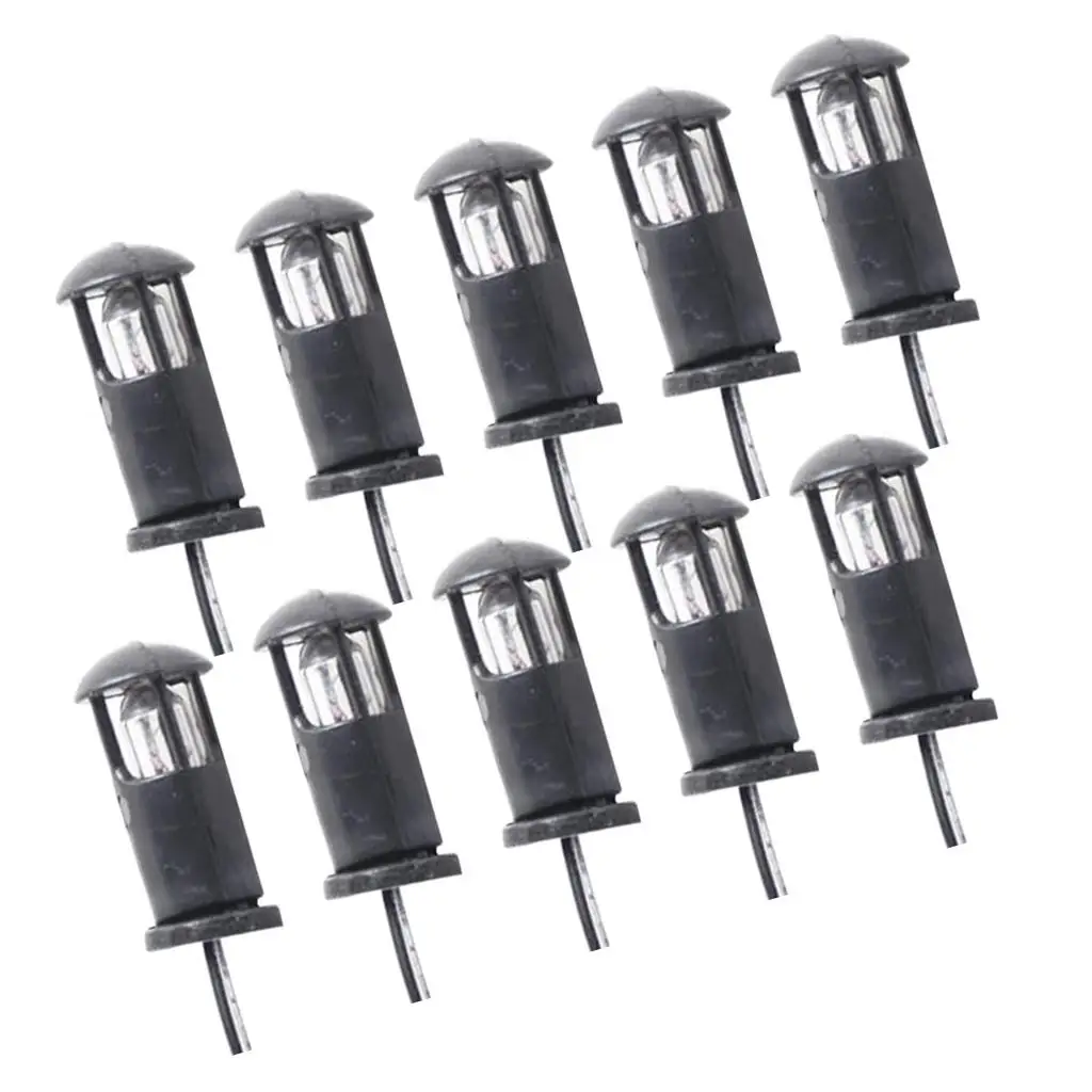 10pcs. Dollhouse Miniature Garden Lamp LED Light Miniature Decoration for Garden