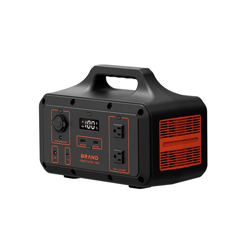 

680Wh 600W Camp Power Storage Supply Outting Outdoor Emergency Backup Power Bank Solar Generator Portable Power Station