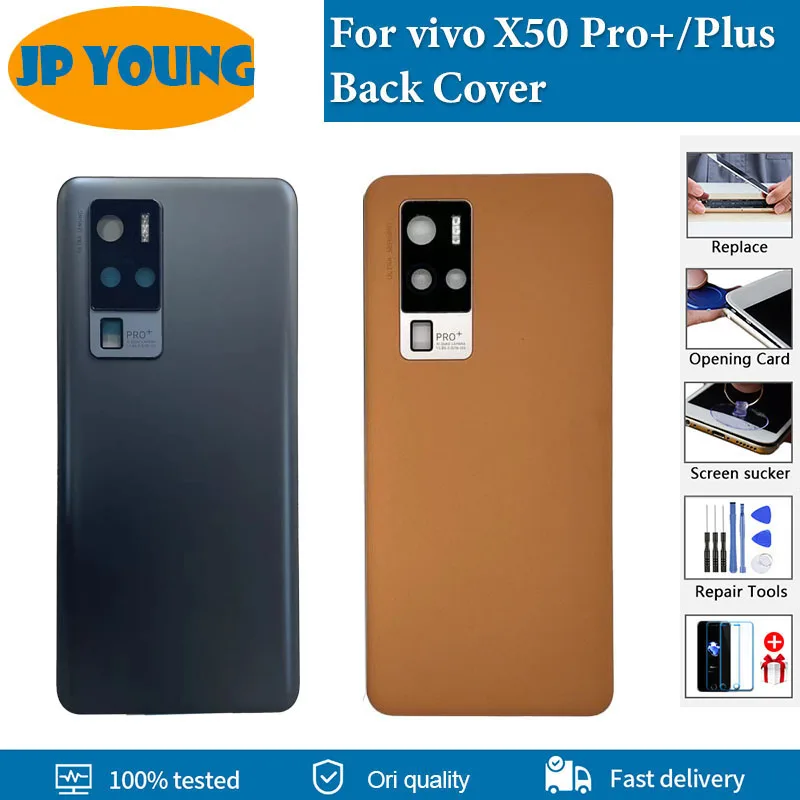 Original New Back Cover For vivo X50 Pro+ Back Battery Cover Housing Door Rear Case For vivo X50 Pro Plus V2011A Replacement