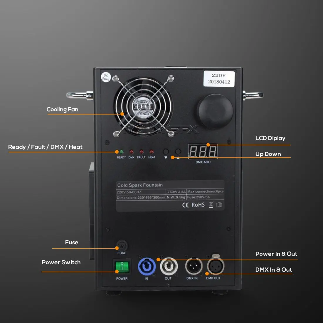 Imagem -03 - Placa de Controle para Máquina Cold Spark de 750w ou 650w