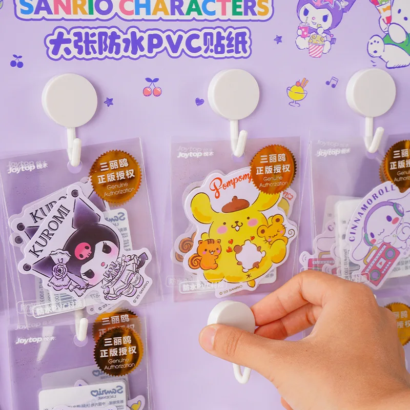 Imagem -02 - Sanrio Adesivo Impermeável Pacote Material de Pvc Decorado com Estudante Cartoon Ledger Sticker Gift Bonito Nível de Aparência Alto