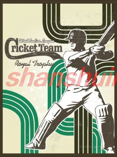 SHANSHUI West Indies League Cricket Team Vintage Retro Metal Sign 1pc