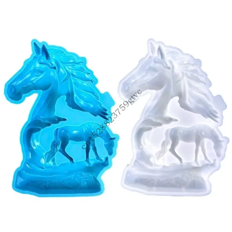 

D0uf Hollow Horse Sculptures плесень лошадей формирует эпоксидные формы для литейных форм