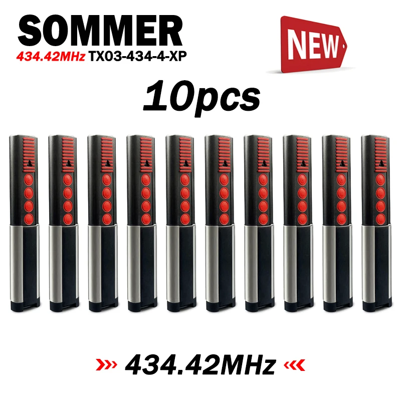 

New SOMMER 4013 TX03-434-4-XP 434.42MHz Garage Door Remote Control SOMMER TX03 434 4 XP 434MHz Command Transmitter Garage Opener