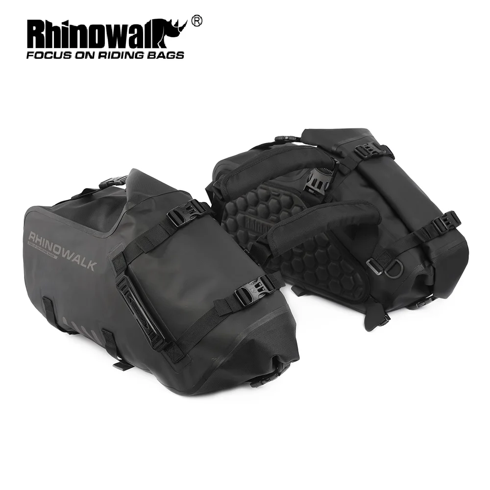 

100%waterproof 48l Motorcycle Bags Durable Side Bag Luggage Bag Universal Fit Motor Pannier Bag Saddle Bag