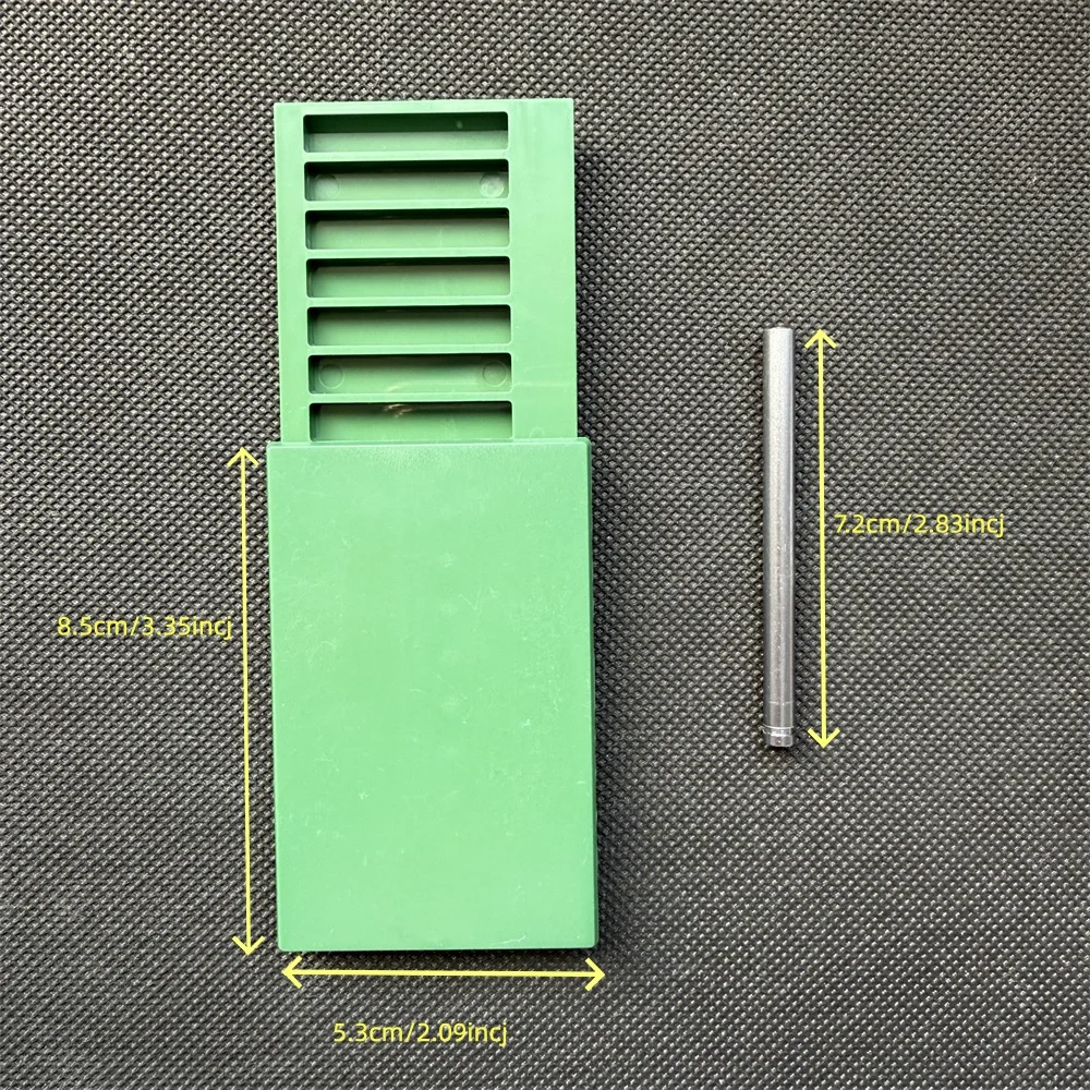 8-Compartment Metal Snuff Cigarette Case Container With Sild Lid in Aluminum Straw Pocket Size Portable Storage Box view 3
