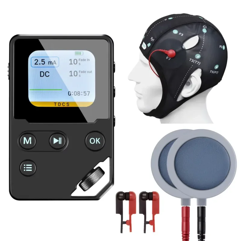 2026 TDCS Massage Device Direct Current Stimulation Kit USB Rechargeable 4.5mA DC AC Pulse TVNS Stress Relief Brain Calm