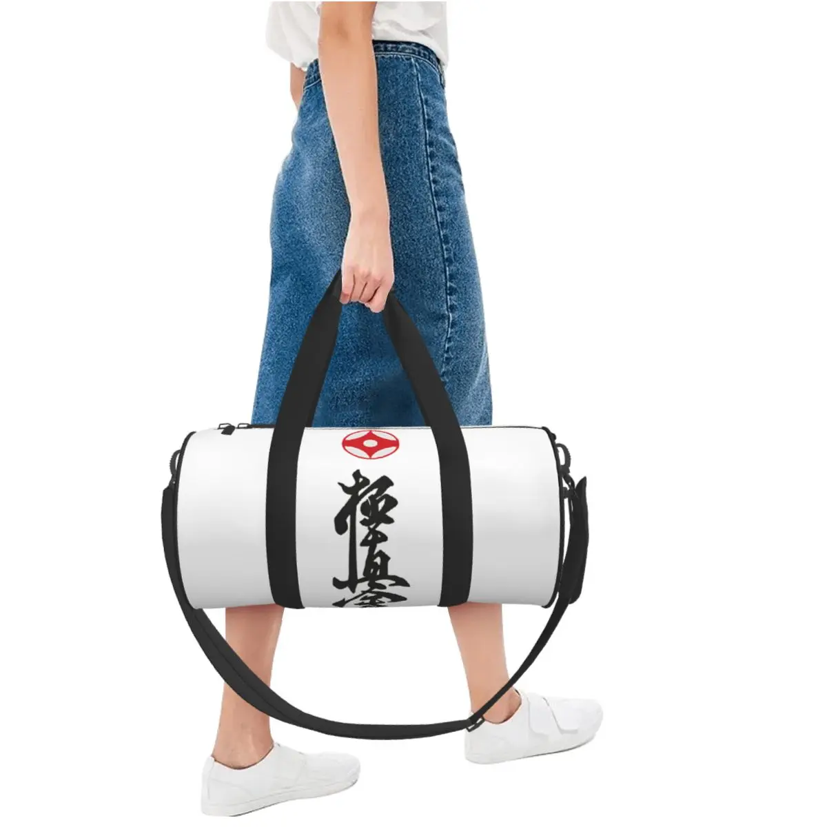 Kyokushin-Karate Sport Bags for Men, Saco de Ginásio de Grande Capacidade, Bolsa Personalizada Impermeável, Saco de Fitness Colorido