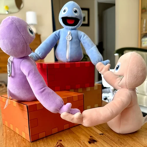 Yeeps: 숨바꼭질 봉제 인형 핑크, 파란색, 보라색, 귀여운 봉제 조각상 인형 컬렉션, 방 장식 장난감, 크리스마스 선물  Best5