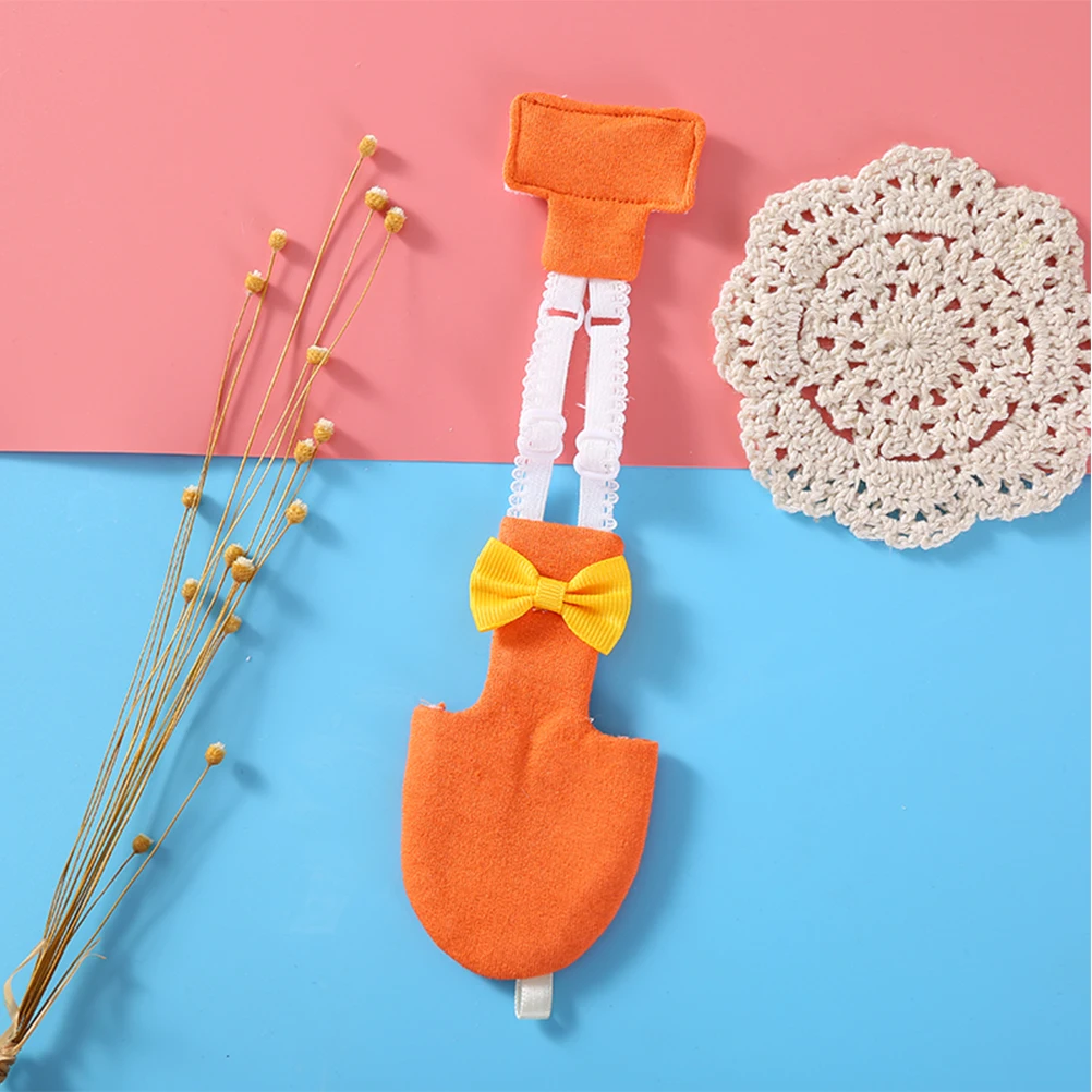 

Bird Diaper Parrot Flight Suit Bird Clothes Adjustable Bird Flying Clothing Pet Bird Clothes (Orange-XS)