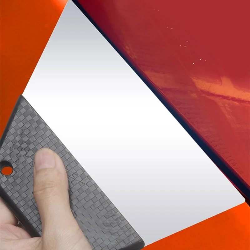 SEAMETAL Stainless Steel Window Tint Scraper Carbon Fiber Handle Squeegee for Car Vinyl Wrap Film Installation Glass Cleaning
