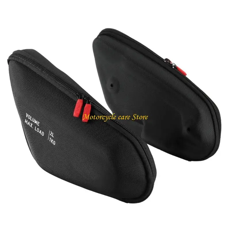 

U75F Motorcycle Tool Storage Bag Oversized Compartment Weatherproof Nylon Fabric Anti Scratch Easy Mounting For Roadside