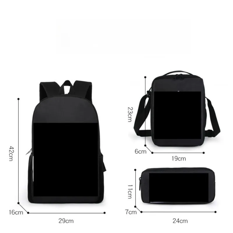 Hot The Amazing Digital Circus Series 3PCS Bag Set Cartoon Character Creativity HD Printing Backpack+Shoulder Bag+Pencil Case view 6