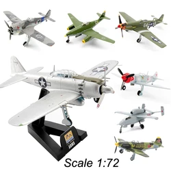 Avião militar de caça infantil, modelo de aeronave, display, brinquedos de coleção, escala 1:72