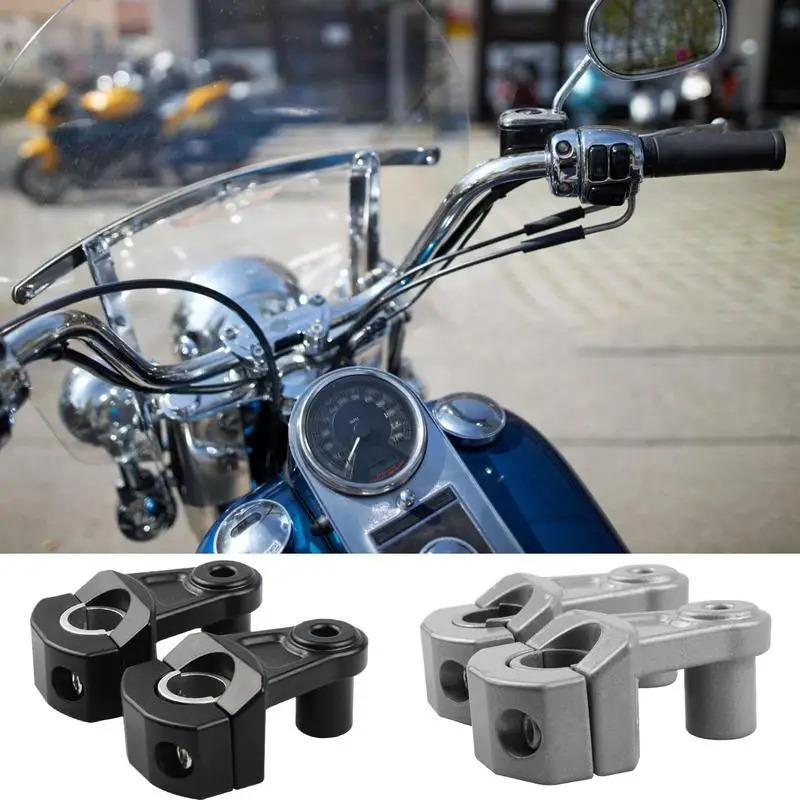 

Motorcycle Handlebar Risers Mount Clamp Bar Clamps Motorbike Handlebar Risers 22mm Handle Bar Clamp Adaptor Motorcycle Parts