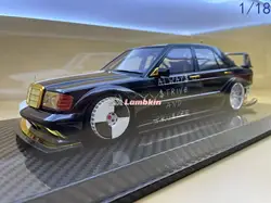 VIP Model 1/18 benz 190E asap black white limited99 resin unopenable sports Home Static Display Car Decoration Gifts Birthday