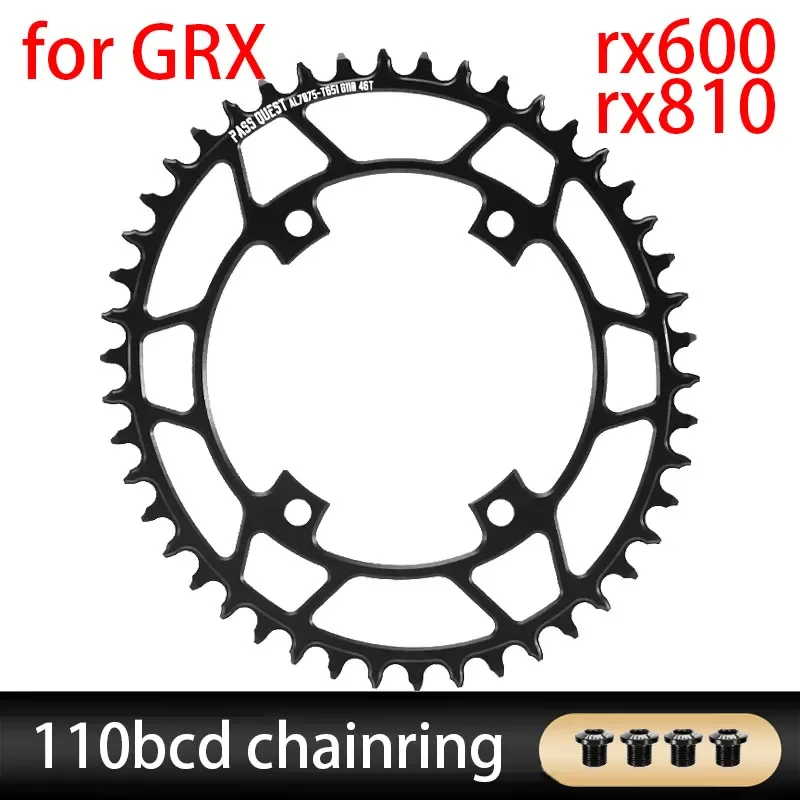 

PASS QUEST 110 bcd 4-болтовая звездочка для shimano grx fc rx600 rx810 круглая овальная узкая широкая звездочка 36 38t 40t 42t 46t 50t 52t