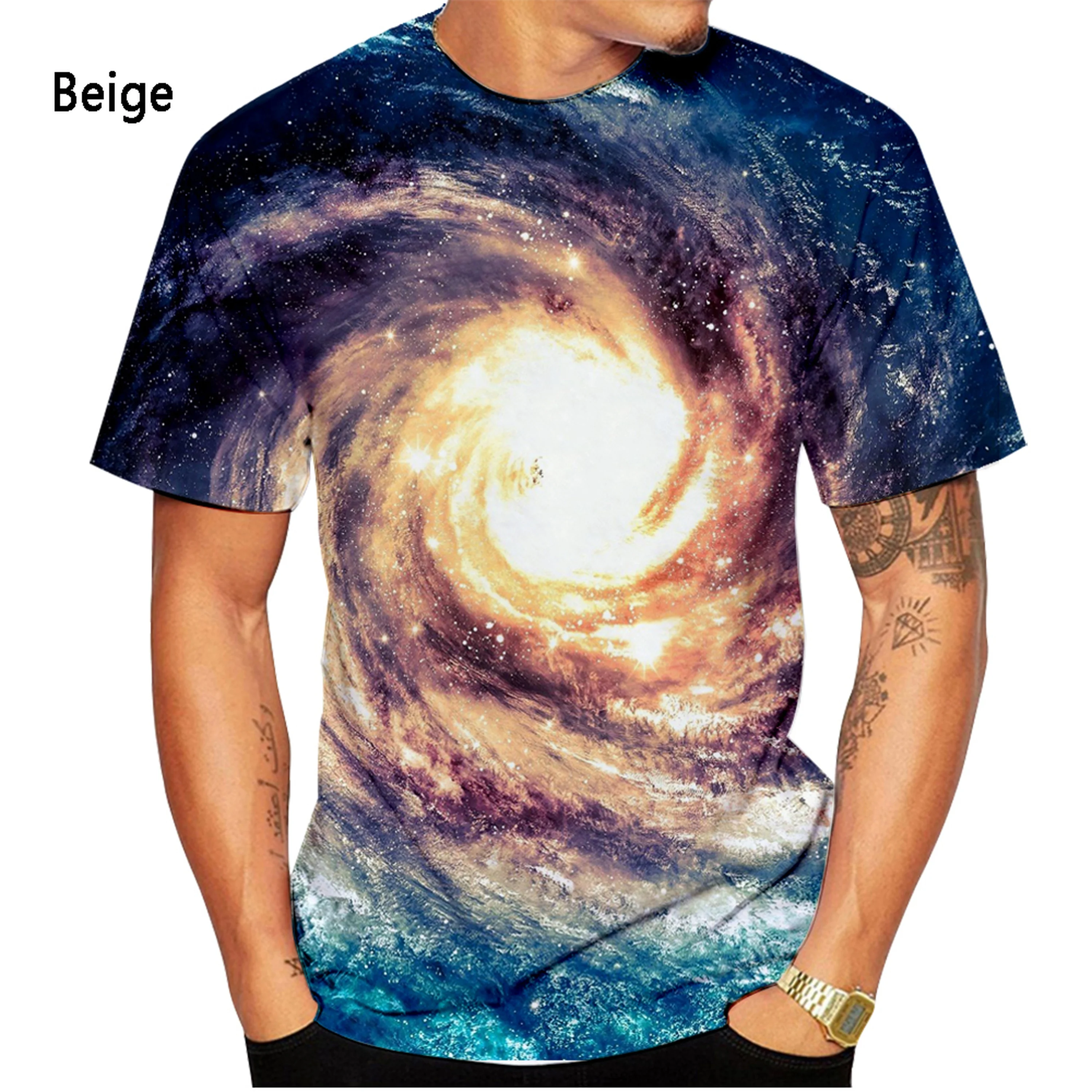 New Fashion Galaxy 3D Printed T-Shirt Men Women Summer Casual Short Sleeve Harajuku Shirt Tops