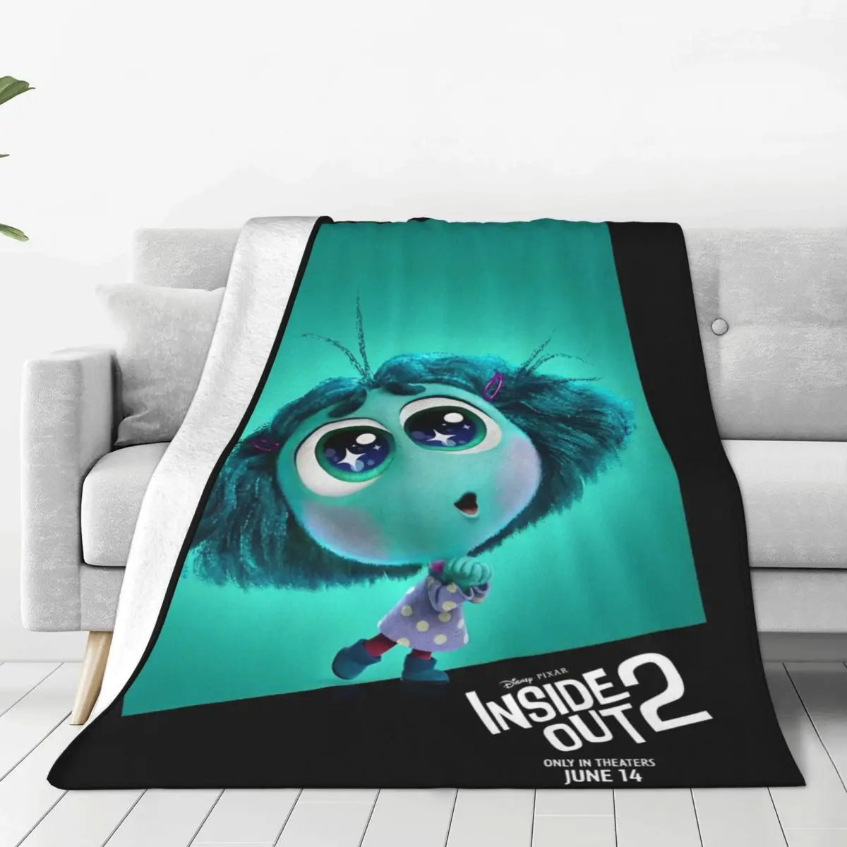 Inside Out 2 Cartoon Blankets Decorative Flannel Throw Blanket For Couch Chair Soft Warm Design Quality Bedspread Gift Idea