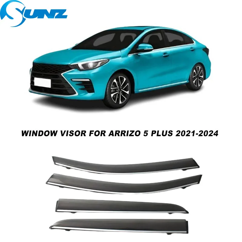 

Side Window Deflector For Chery Arrizo 5 Plus 2021 2022 2023 2024 Weathershied Door Visor Wind Sun Rain Guards Window Visor