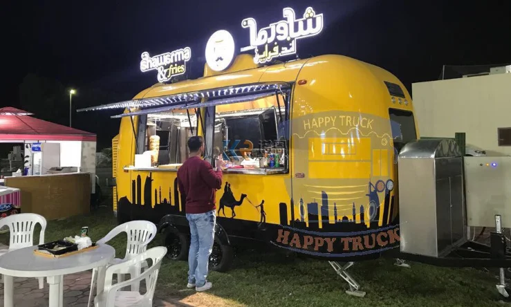 Street Snack Vending Equipment Coffee Food Trailer Best Selling High Quality Mobile Street Food Fast Food Trailers