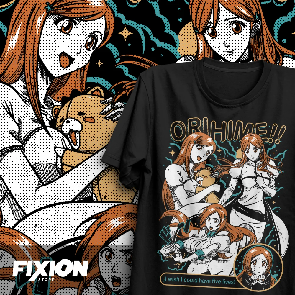 Bleach – Orihime GC Anime T Shirt Manga Gift For Anime Lover All Size Cotton