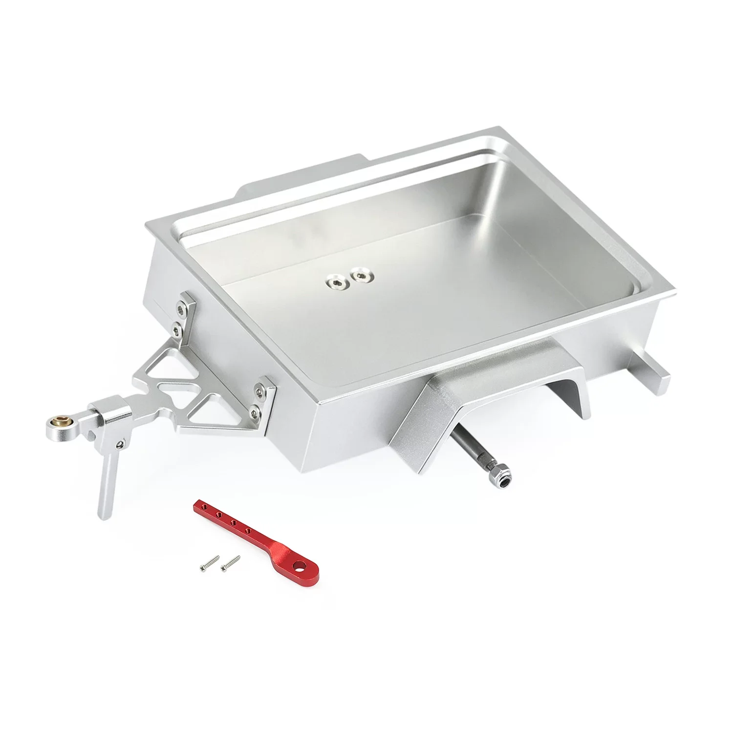 CNC Aluminum Flat‑Bed Trailer For 1/30 Axial SCX30 AX30 JJRC C8842 Micro RC Crawler Scale‑Scene Hauler Upgrade Parts