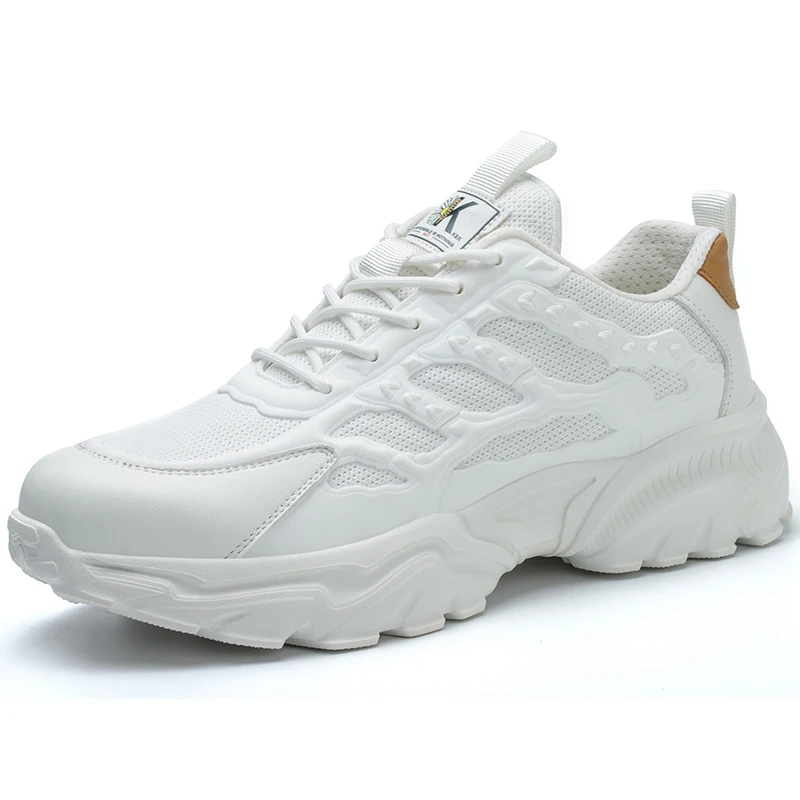 Veiligheidsschoenen voor heren Lichtgewicht beschermende werksneakers Lichtgewicht herenschoenen Ademende schoenen Anti-lek werkschoen