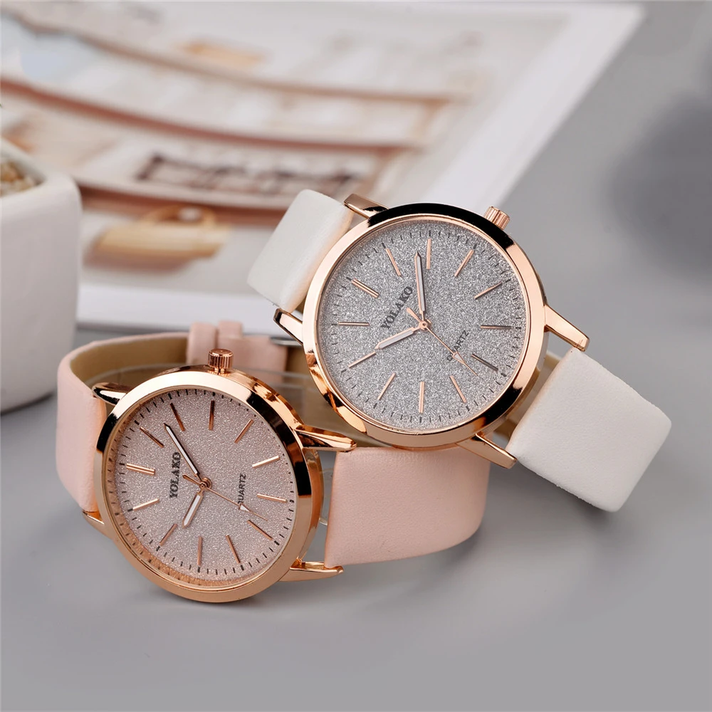 Fashion Women Leather Quartz watch