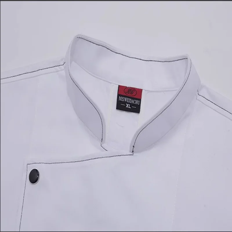 Uniforme de Chef d'hôtel à manches longues pour hommes et femmes, veste de Chef, vêtements de travail de cuisine de Restaurant, magasin de gâteaux, boulanger de pâtisserie, serveur unisexe