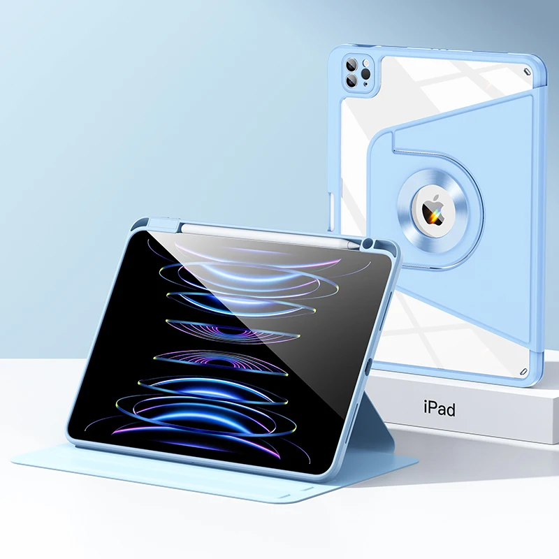 

For iPad 9th Generation 2021 8th Generation 7th Generation 10.2 Inch 360 Degree Rotating Case With Pen Holder Stand