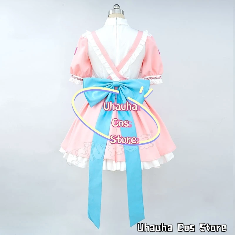 Virtual YouTuber Yuuki Sakuna Cosplay Costume Lolita Servant Kawaii Apron Dress Wig Japanese Anime Show Role-playing Suit2025