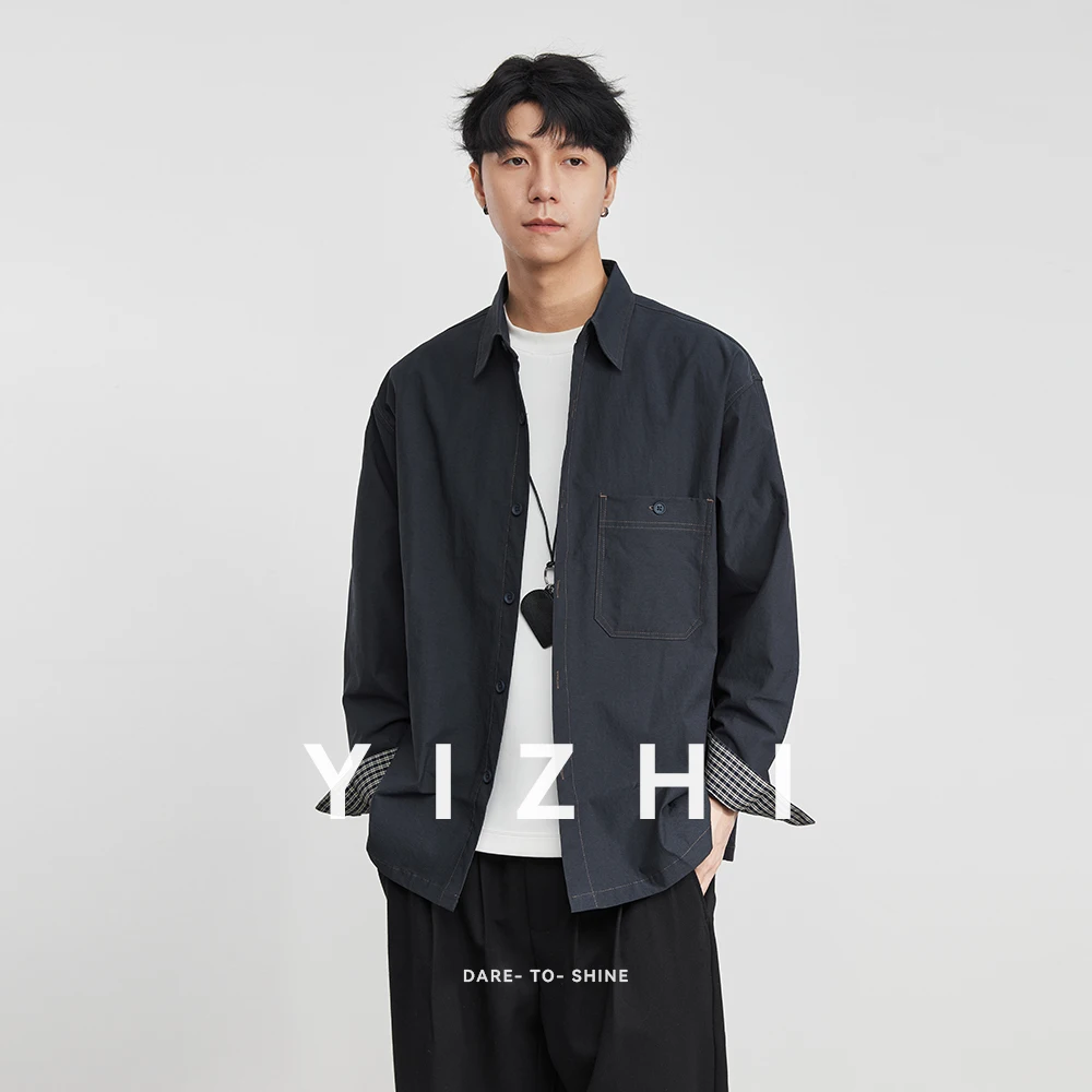 

Fashion Men's Versatile Long-Sleeved Shirt Jacket 2025 Autumn Winter New Loose-Fitting Long-Sleeved Shirt Top Jacket