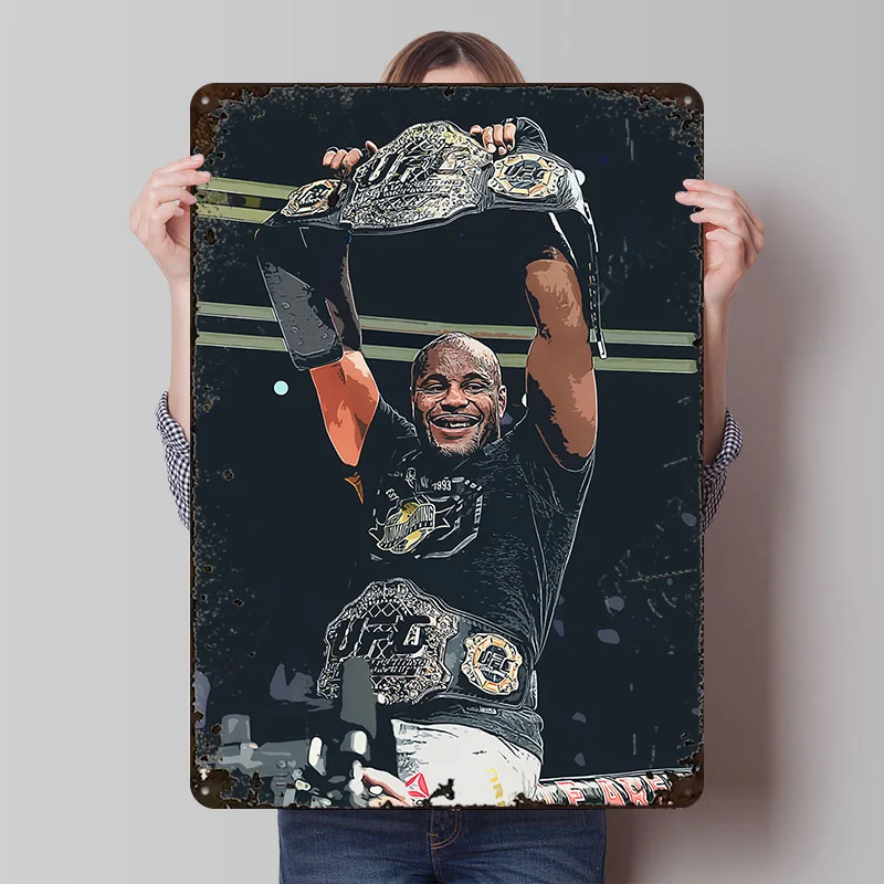 Daniel Cormier Tinplate Poster Customized Wall Art Vintage Metal Signs Retro Tin Plaque for Bar Accessories Bathroom Decor House