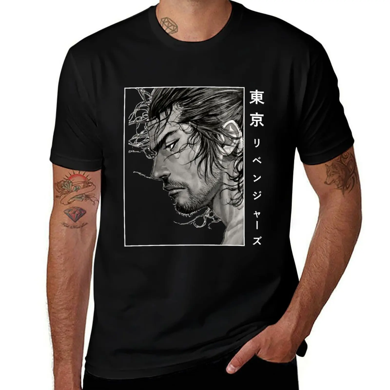 

Music Vintage Vagabond Manga T-Shirt man t shirts graphic man t shirt luxury T-Shirt