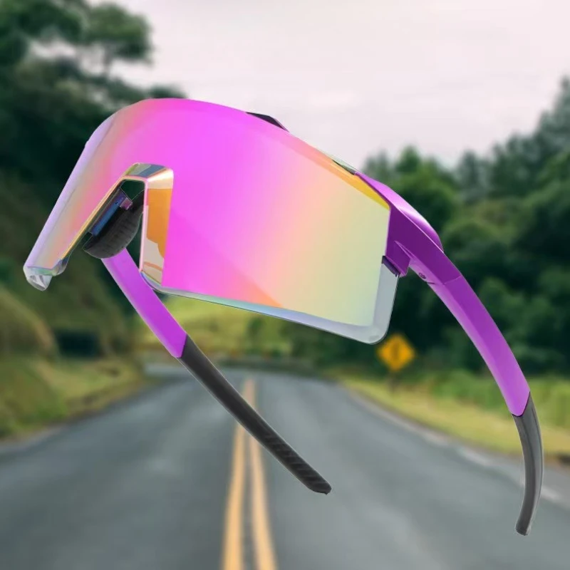スポーツサングラス特大屋外保護用クライミングゴーグル女性用トレンディサイクリングシェードバイクライディングハイキング釣り用アイウェア