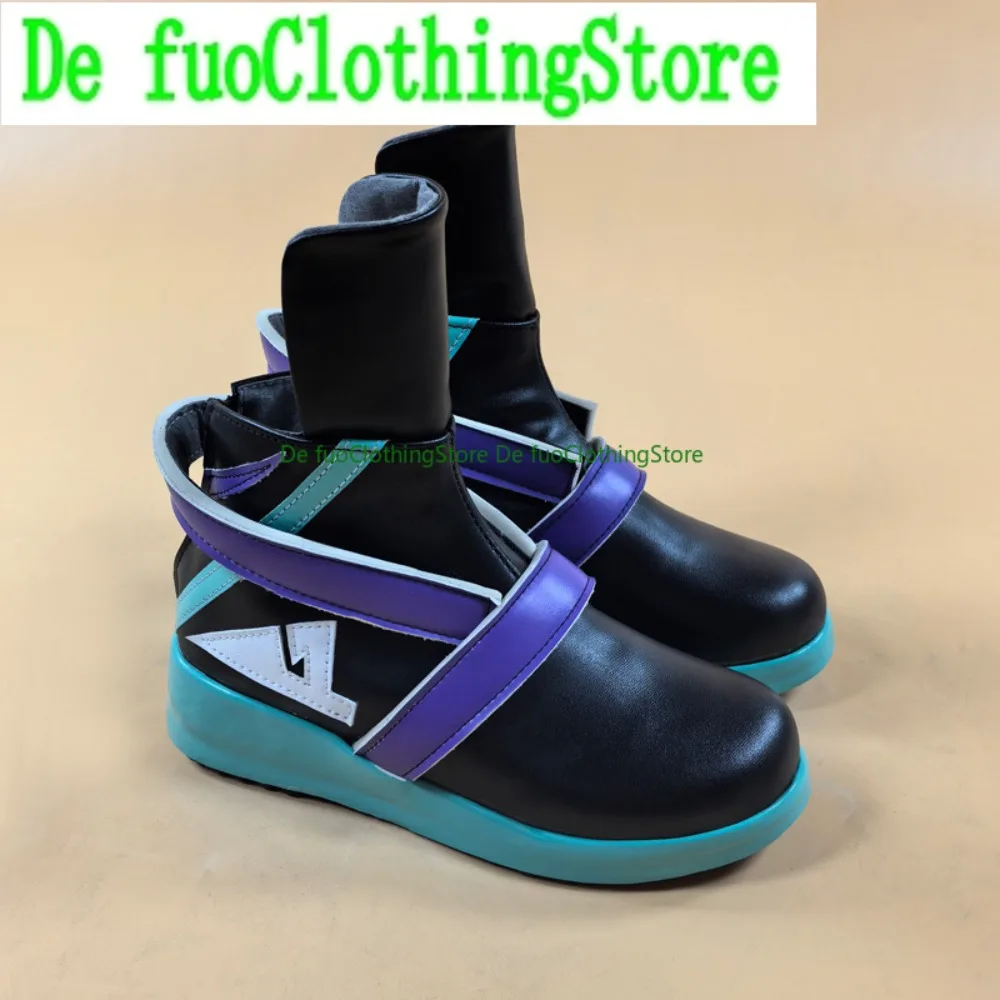 Defuo Jett Cosplay Shoes Anime Game Role-playing Halloween Costumes Props Shoes Boots
