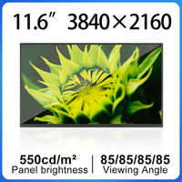 11.6 Inch TFT LCD 4K lcd display 3840*2160 resolution eDP 40 Pins HD  LCD module NV116QUM-N31 550  brightness For Tablet PC