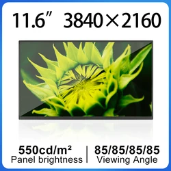11.6 Inch TFT LCD 4K lcd display 3840*2160 resolution eDP 40 Pins HD LCD module NV116QUM-N31 550 brightness For Tablet PC
