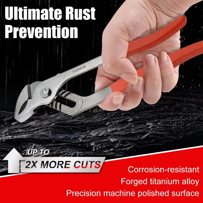 T104706 Titan-Rillengelenkzange, flexible Diagonalschnitte für ein breites Anwendungsspektrum