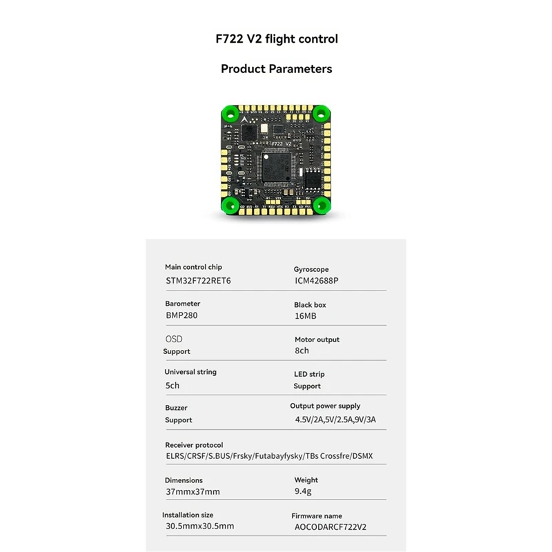 F760 V2 FC&ESC FPV Stack F722 V2 Flight Controller 60A AM32 ESC For FPV Freestyle Drone